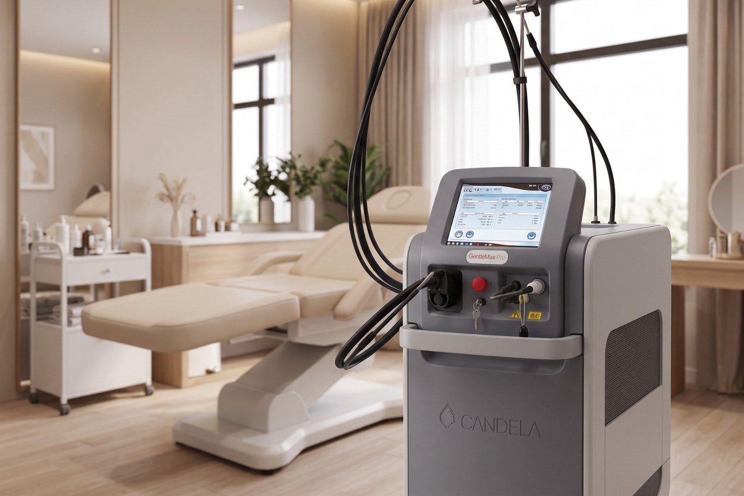 Laser Candela GentleMax Pro dans une salle de soin